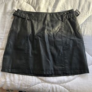 FREE PEOPLE VEGAN LEATHER SKIRT